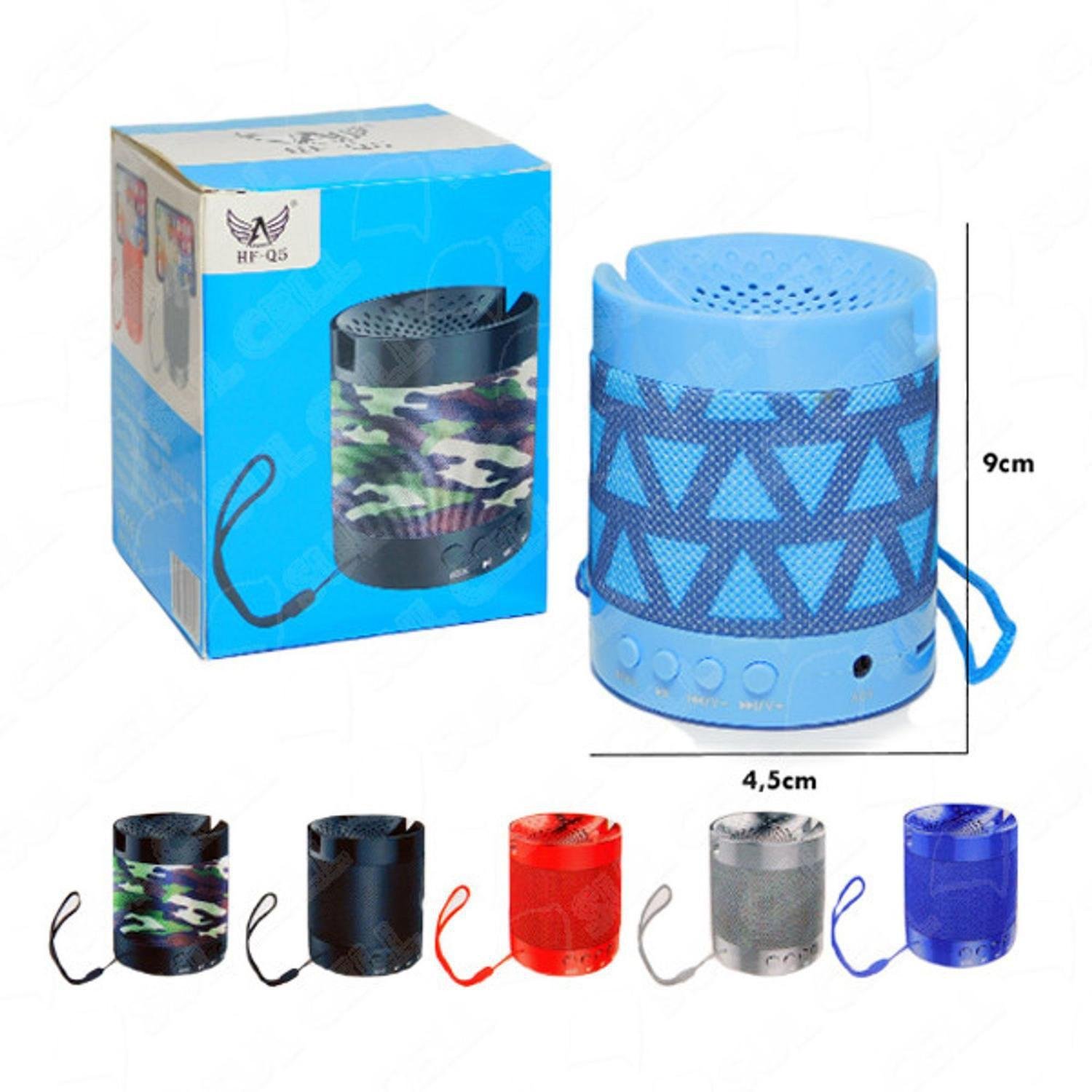 CAIXINHA DE SOM ALTOMEX HF-Q5 COM SUPORTE PARA CELULAR