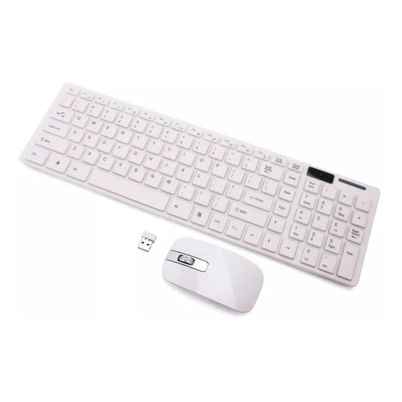 TECLADO E MOUSE SEM FIO K-06 2.4G KIT KEYBOARD DOCK ALLAY PRODUCTION