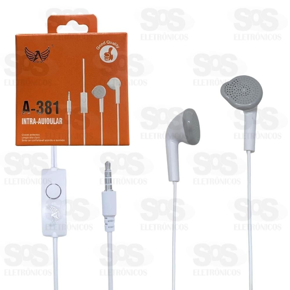 FONE COM FIO INTRA-AURICULAR A-381