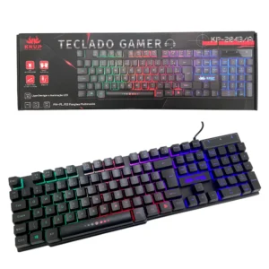 TECLADO GAMER LED COM FIO KNUP MADSET KP-2043/A