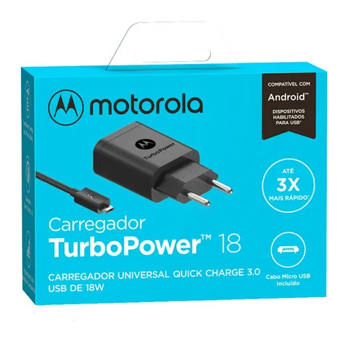 CARREGADOR COMPLETO TIPO V8 MOTOROLA 3.0