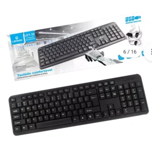 TECLADO USB PROFISSIONAL À PROVA D'ÁGUA LEHMOX - LEY-32