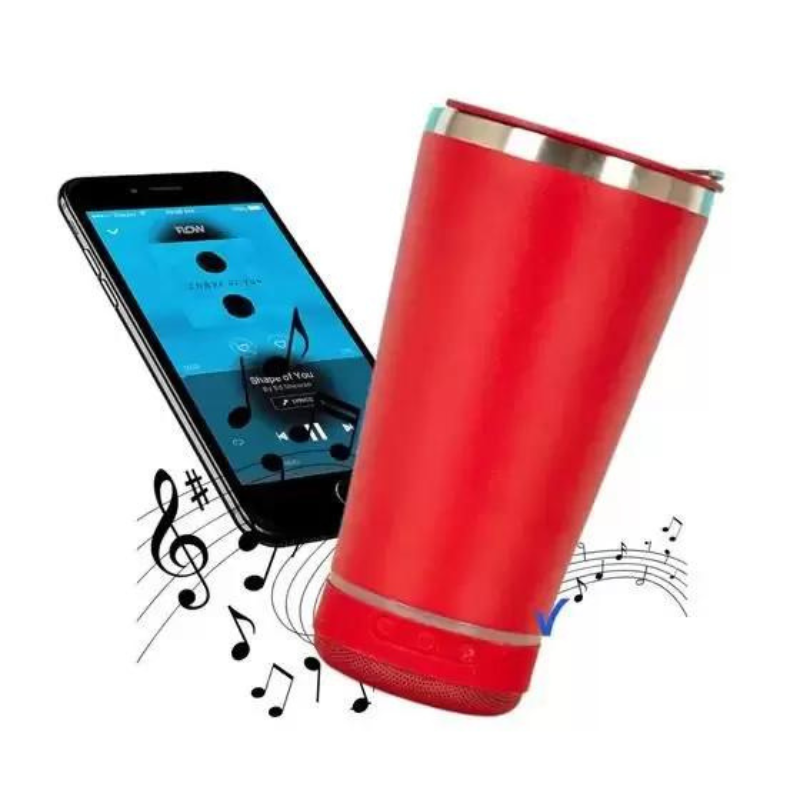 COPO TÉRMICO COM CAIXA DE SOM E LED RAD-12335 *