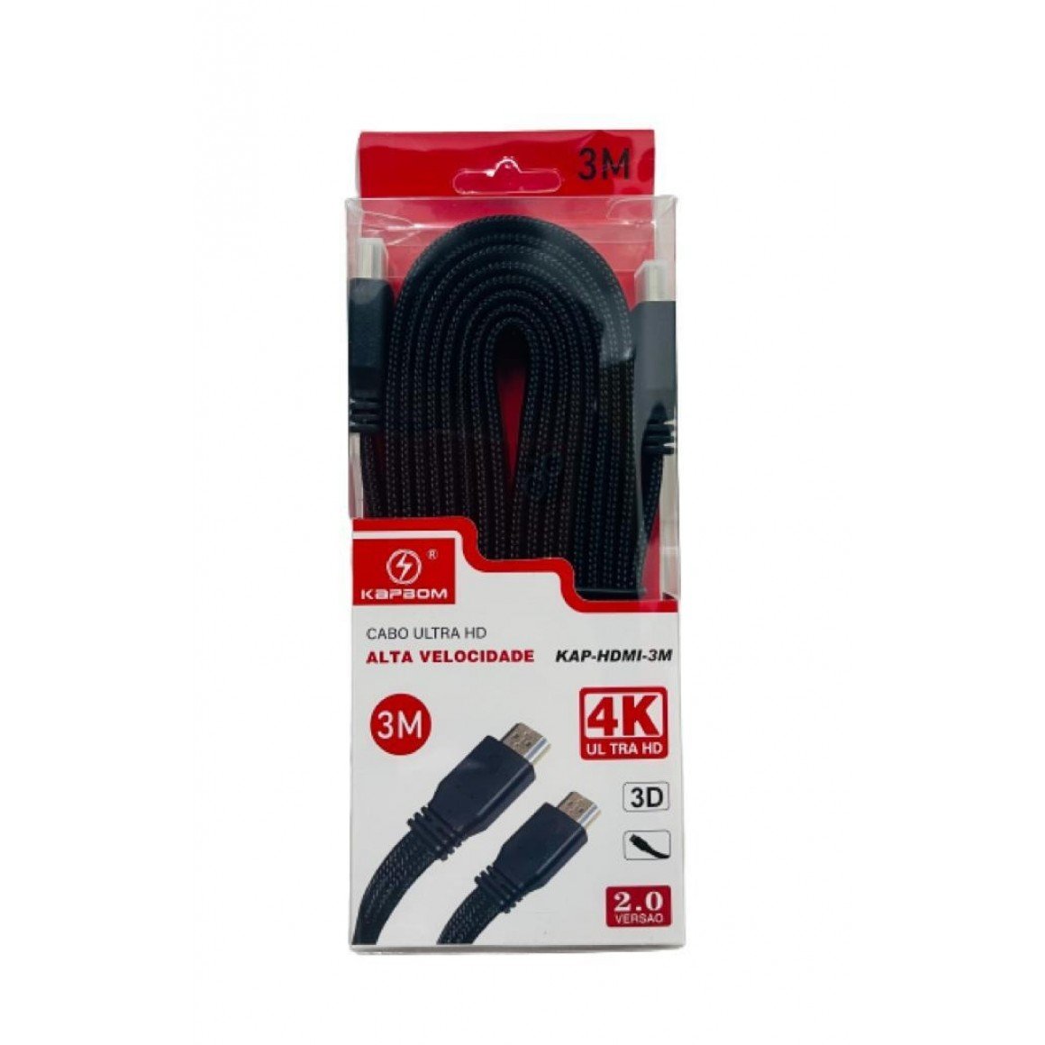 CABO ULTRA HD ALTA VELOCIDADE KAPBOM - KAP-HDMI-2M 2.0