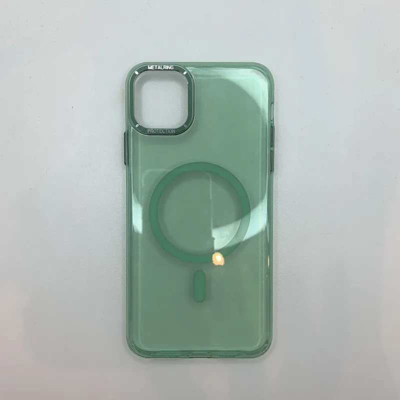 CAPA IPHONE 11 PRO MAX TRANSPARENTE COM MAGSAFE E ACRÍLICO