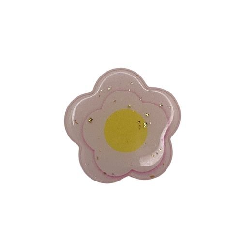 POPSOCKET FLOR PARA CELULAR DEGRADÊ ROSA BEBE COM AMARELO