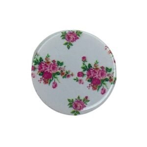 POPSOCKET BOLA PARA CELULAR BRANCO COM ROSAS E VERDES