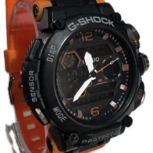 RELÓGIO G-SHOCK CASIO PROTECTION LARANJA COM PRETO