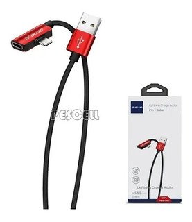 CABO TIPO LIGHTNING COM CONVERSOR 2 IN 1 IT-BLUE 2.4A 13812L*