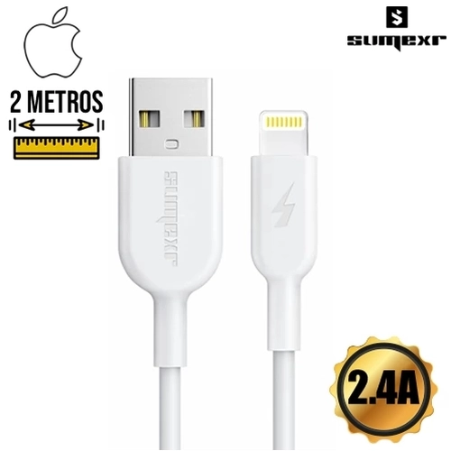 CABO TIPO LIGHTNING 2M SUMEXR 2.4A SS-A5i6-2M*