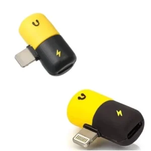 ADAPTADOR CONVERSOR TIPO LIGHTNING MINI PARA CARREGAMENTO E FONE SPLITTER