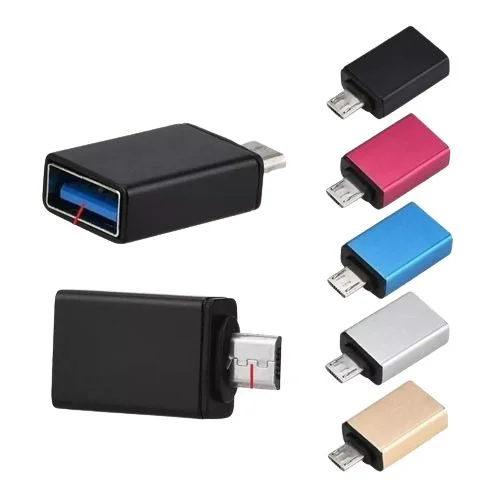 ADAPTADOR CONVERSOR OTG USB V8 PARA USB CARD READER 2.0