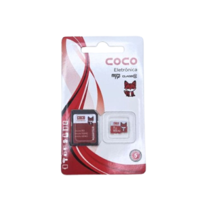 CARTÃO DE MEMÓRIA COM ADAPTADOR COCO ELETRÔNICA 8GB