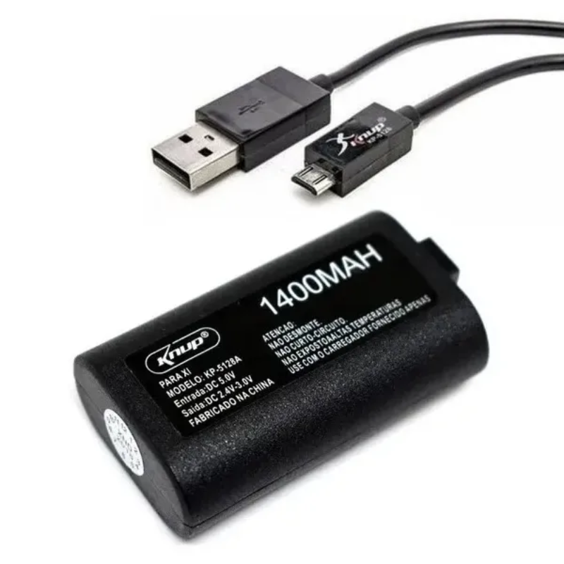 KIT CARREGADOR COM DUAS BATERIAS E UM DOCK DE CARREGADOR PARA CONTROLE DE XBOX ONE KNUP KP-5128A * - Imagem 4
