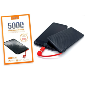 CARREGADOR PORTÁTIL KAIDI 5000MAH - PRETO (KD-952)