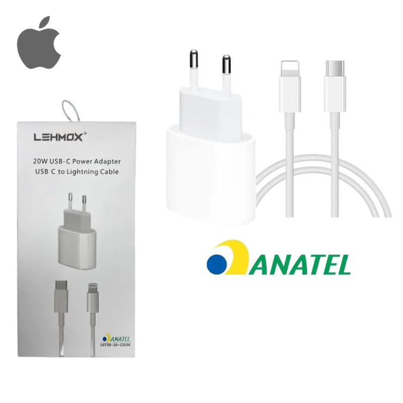 CARREGADOR COMPLETO 25W USB-C PARA LIGHTNING LEHMOX LE-357-3