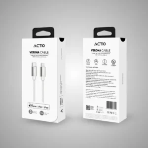 CABO ACTIO VERONA CABLE / LIGHTNING 1.5M BRANCO