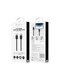 CABO DEVIA TIPO C PARA C WOVEN FAST PD 60W 3A,1M  BLACK NO:106154