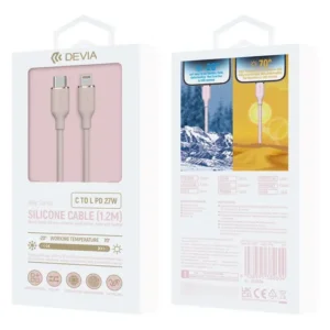 CABO DEVIA JELLY SILICONE TIPO C/LIGHTNING 1.2M BRANCO 382673
